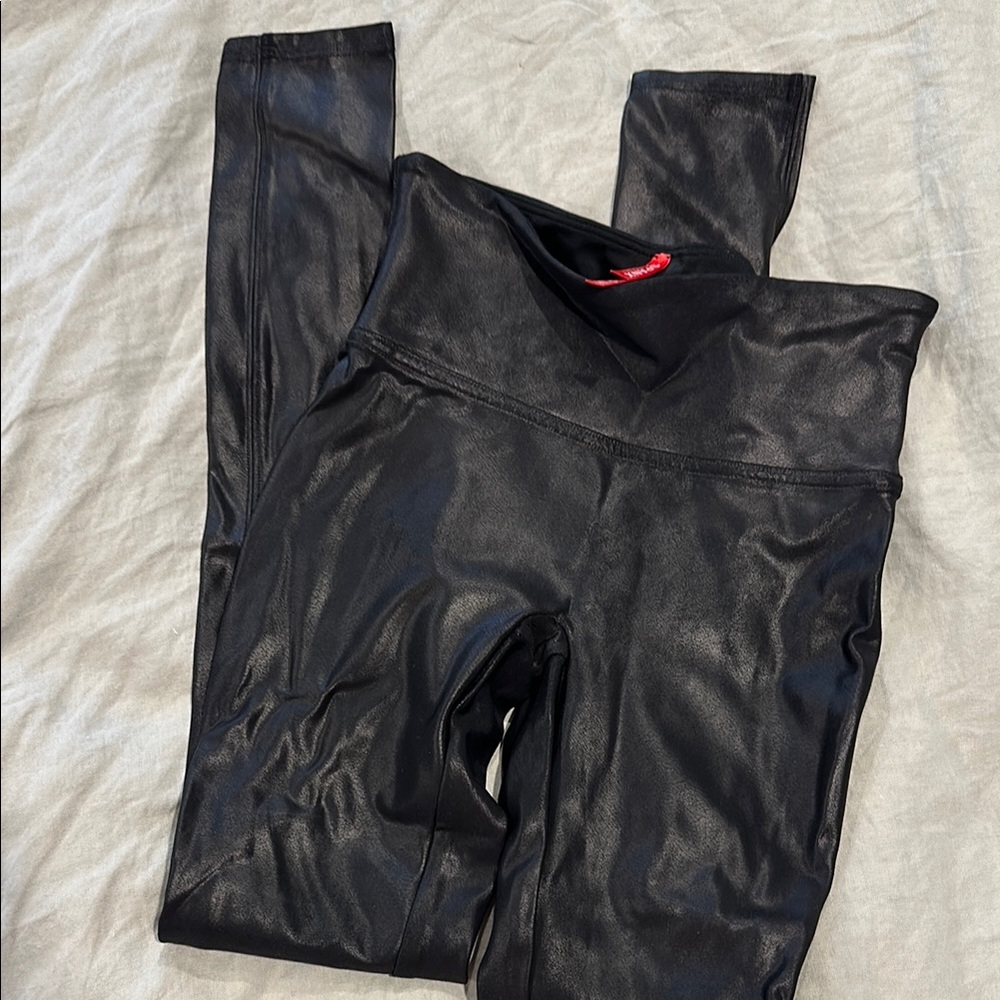 Black Faux Leather Leggings